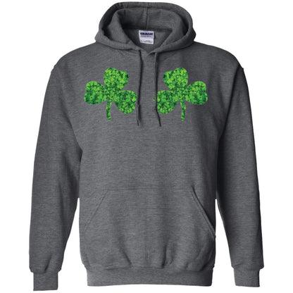 Shamrock Boobs Funny Saint Patrick_s Day T-shirt Dark Heather