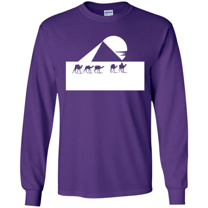 Egyptian Great Pyramid Of Giza T-shirt Purple