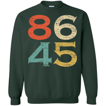 Classic Vintage Style 86 45 Anti Trump T-shirt Forest Green