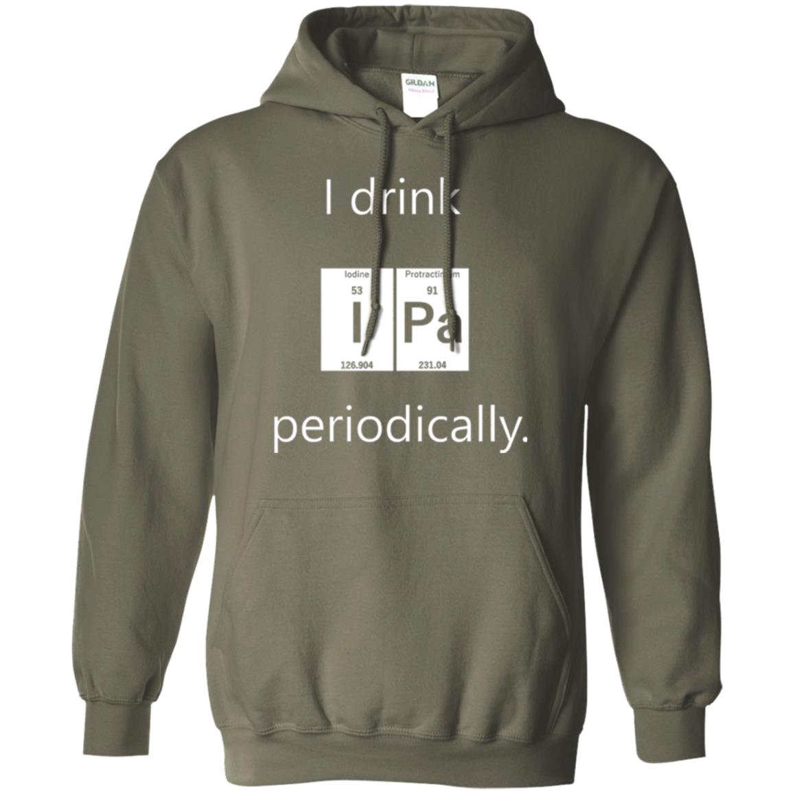 Chemistry T-shirt Drink Ipa Periodically Military Green