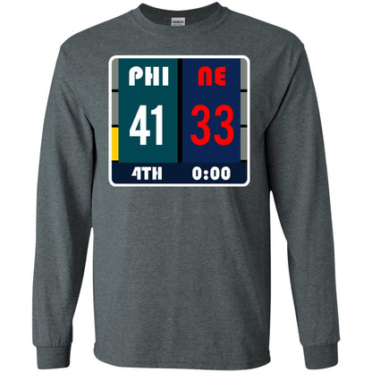 Football Philadelphia T-shirt Eagles Vs New England Dark Heather