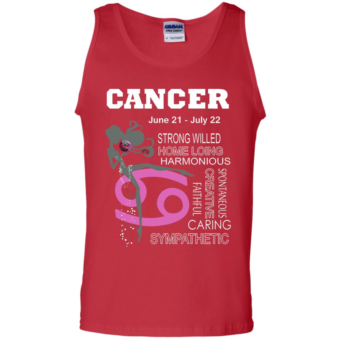 Cancer Strong Willed Home Loing Harmonious Faithful Creative Spontaneous Caring Sympathetic Red