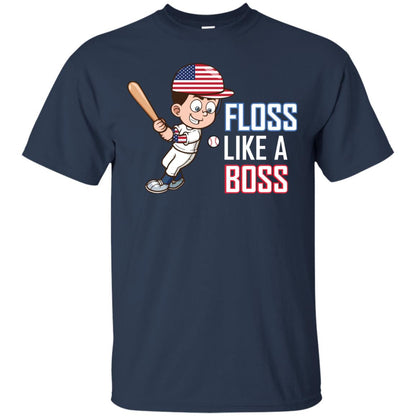 Floss Like A Boss Shirt For Baseball Players Navy