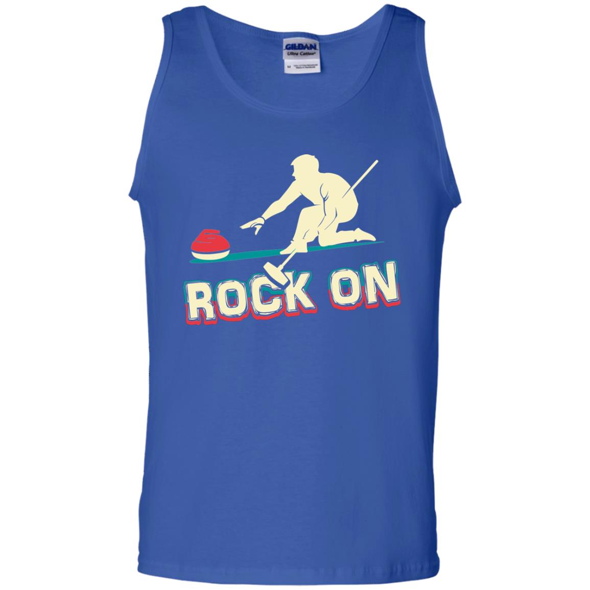 Curling Winter Lover T-shirt Rock On Curling Winter Sports Royal
