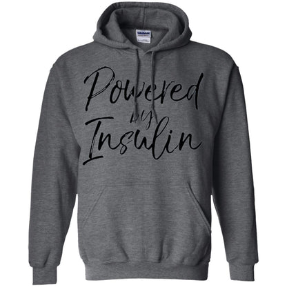 Diabetic T-shirt Powered By Insulin Dark Heather
