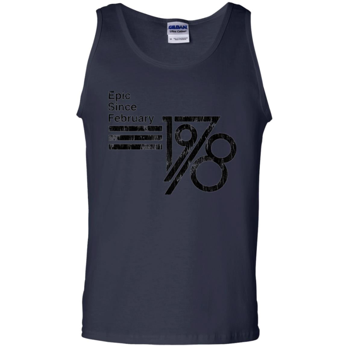 Epic Since February 1978 Birthday Gift T-shirt Navy