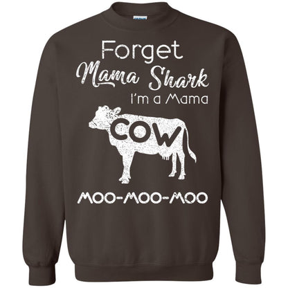 Forget Mama Shark I'm A Mama Cow Shirt Dark Chocolate