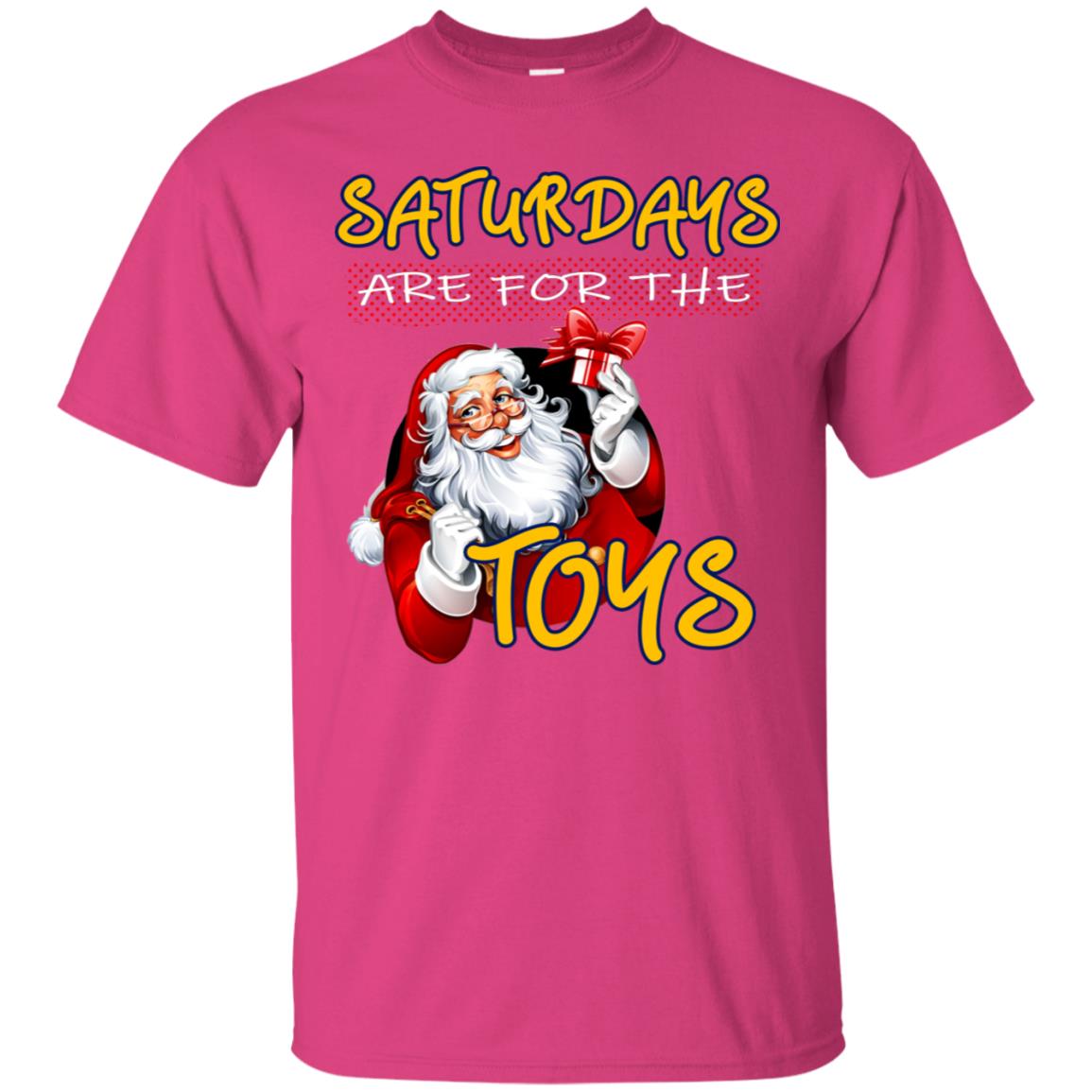 Saturdays Are For The Toys Santa X-mas Gift Shirt Heliconia