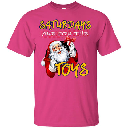Saturdays Are For The Toys Santa X-mas Gift Shirt Heliconia