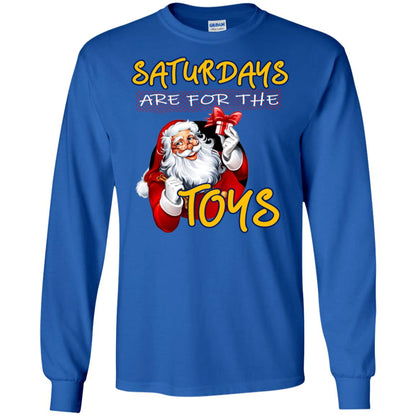 Saturdays Are For The Toys Santa X-mas Gift Shirt Royal