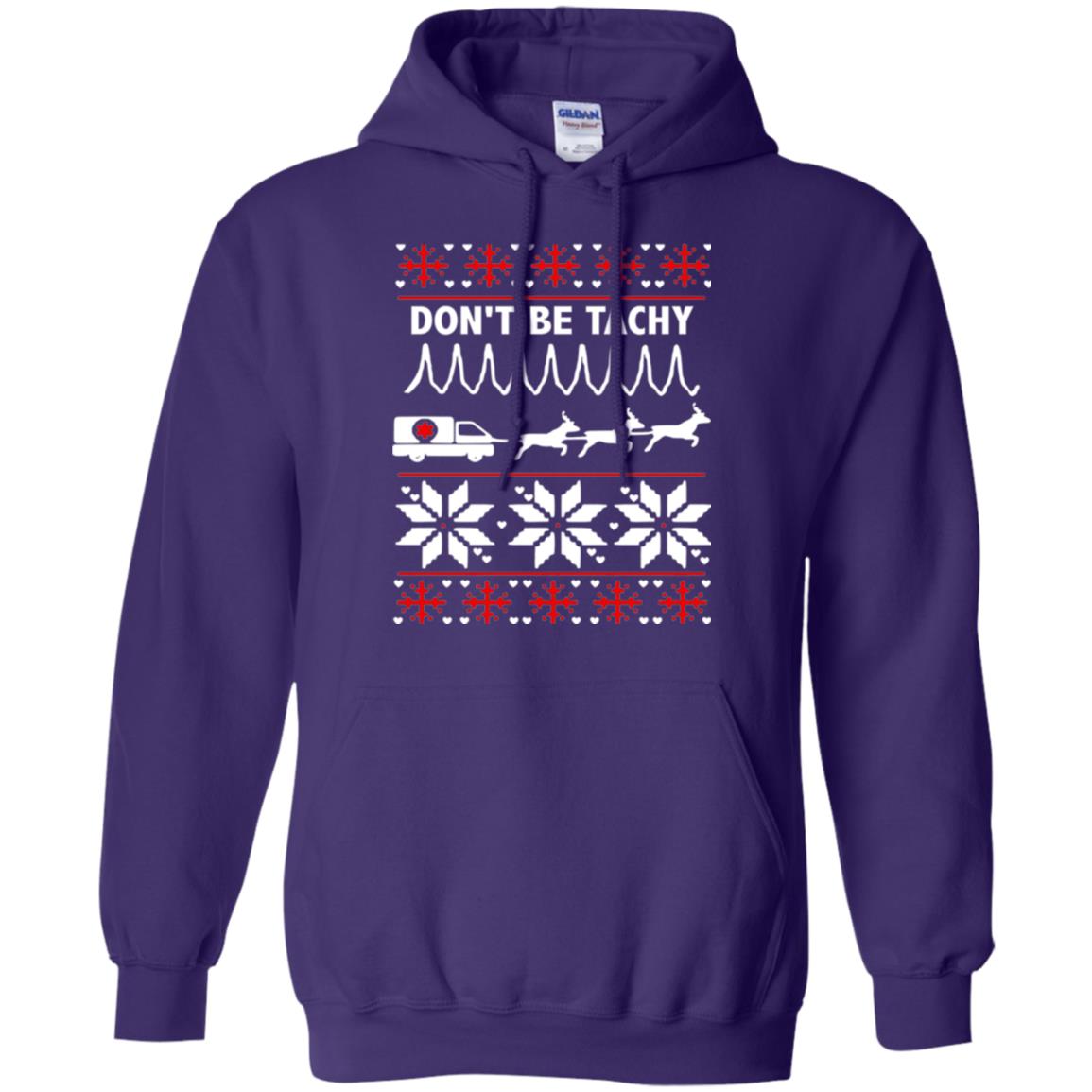 Cardiac Nurse T-shirt Don_t Be Tachy Purple