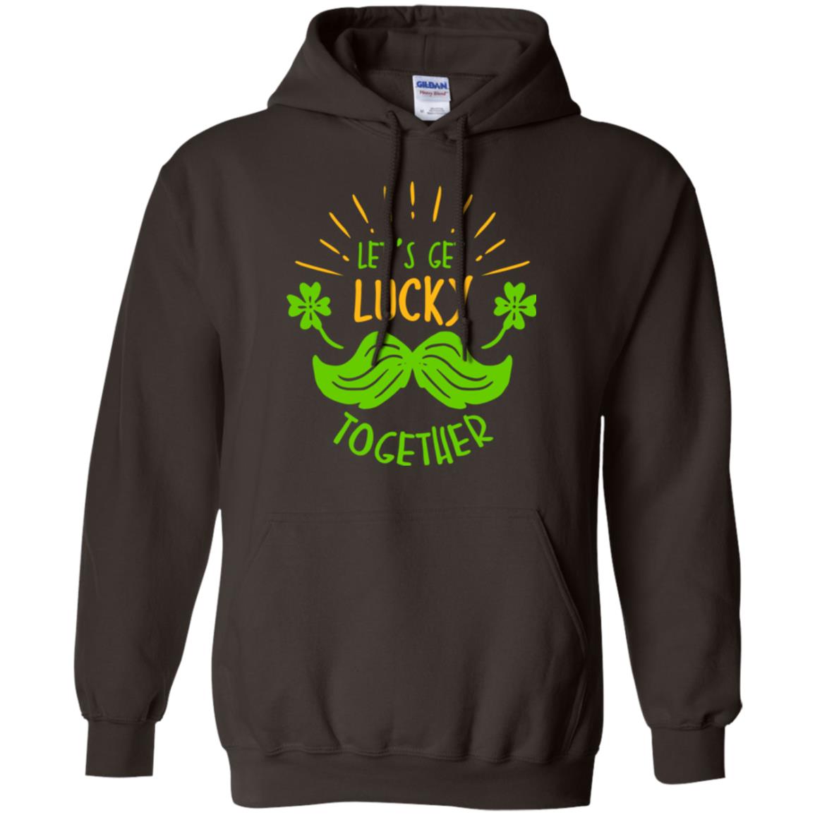 Saint Patrick's Day T-shirt Let's Get Lucky Together Dark Chocolate