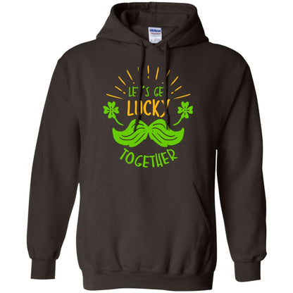 Saint Patrick's Day T-shirt Let's Get Lucky Together Dark Chocolate