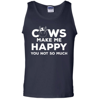 Cows Lover T-shirt Cow Make Me Happy You Not So Much Navy