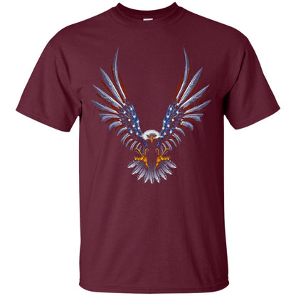Patriotic T-shirt Eagle American Maroon