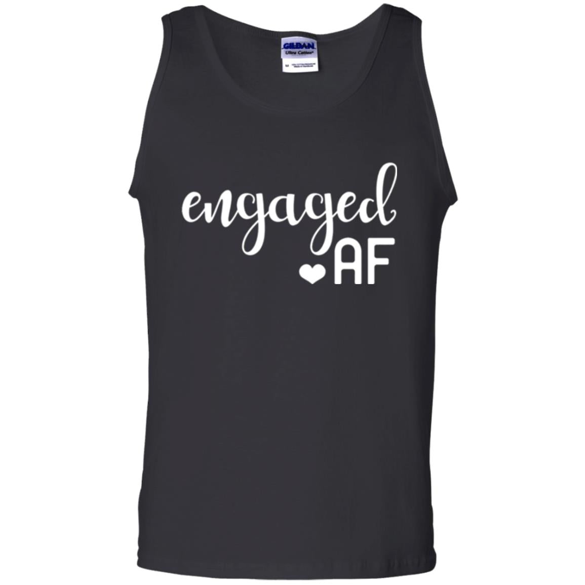 Fiance Engagement Party Womens Engaged Af T-shirt Black