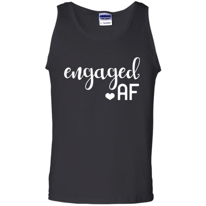 Fiance Engagement Party Womens Engaged Af T-shirt Black