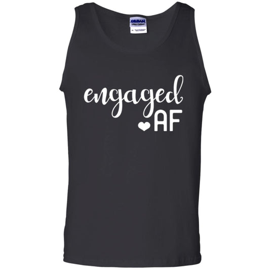 Fiance Engagement Party Womens Engaged Af T-shirt Black