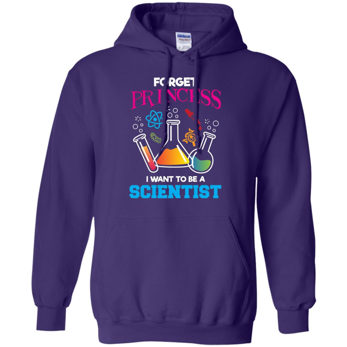 Forget Princess I Want To Be A Scientist Shirt Chemistry Purple