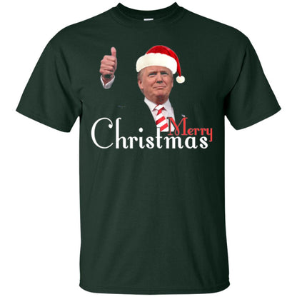 Trump Merry Christmas T-shirt Forest Green