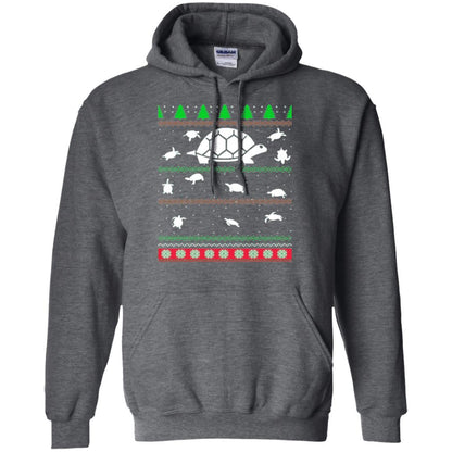 Christmas T-shirt Turtle Lover Merry Christmas Dark Heather