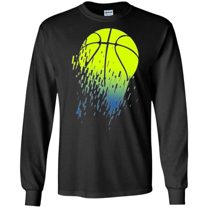 Basketball T-shirt Disintegrating Neon Green Black