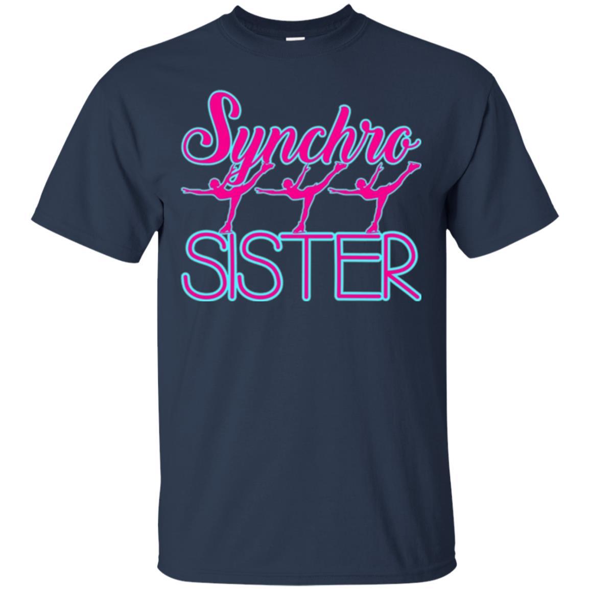 Synchronized Skating T-shirt Synchro Sister Navy