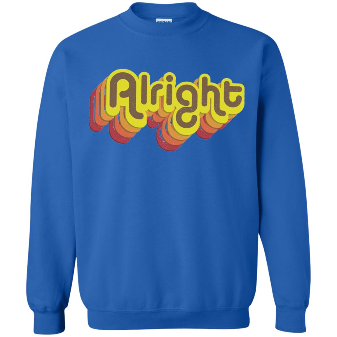 Alright Alright Shirt Funny Retro 70s Royal