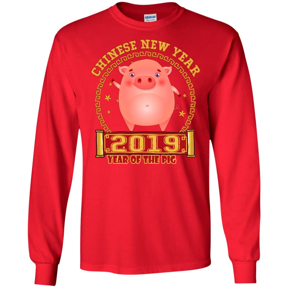 Chinese New Year Year 2019 Of The Pig Shirt Red