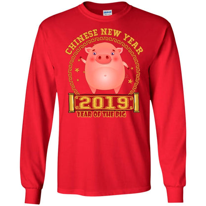 Chinese New Year Year 2019 Of The Pig Shirt Red