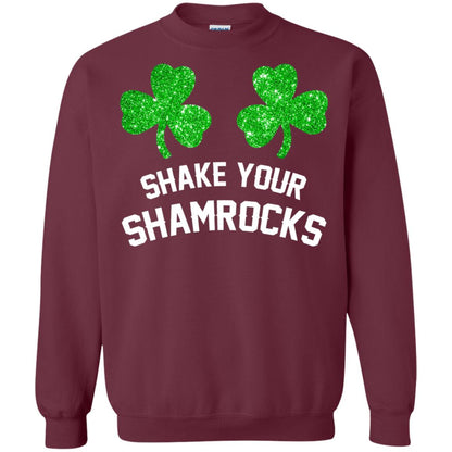 Shake Your Shamrocks St. Patrick_s Day T-shirt Maroon