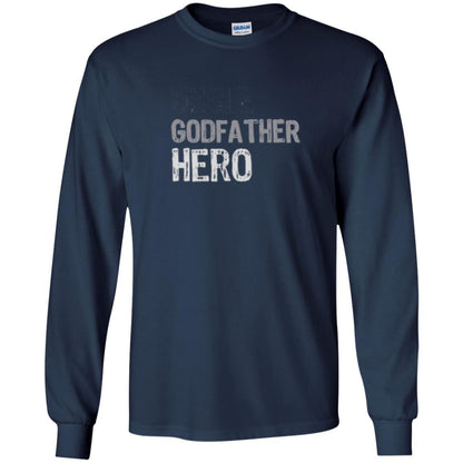 Daddy T-shirt Uncle Godfather Hero T-shirt Navy