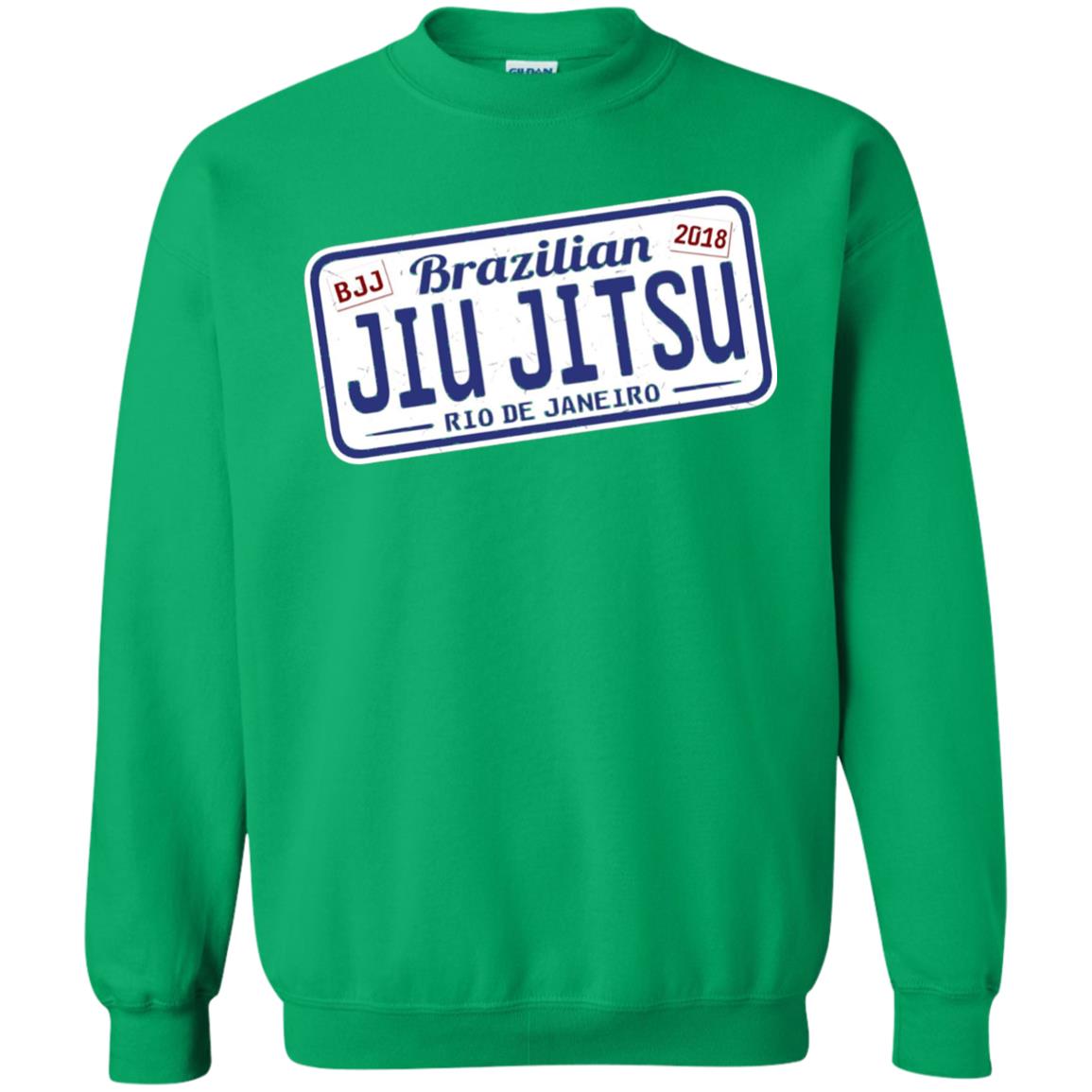 Funny Jiu Jitsu Bjj License Plate T-shirt Irish Green