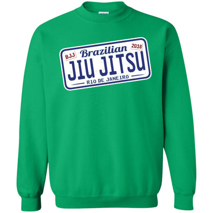Funny Jiu Jitsu Bjj License Plate T-shirt Irish Green