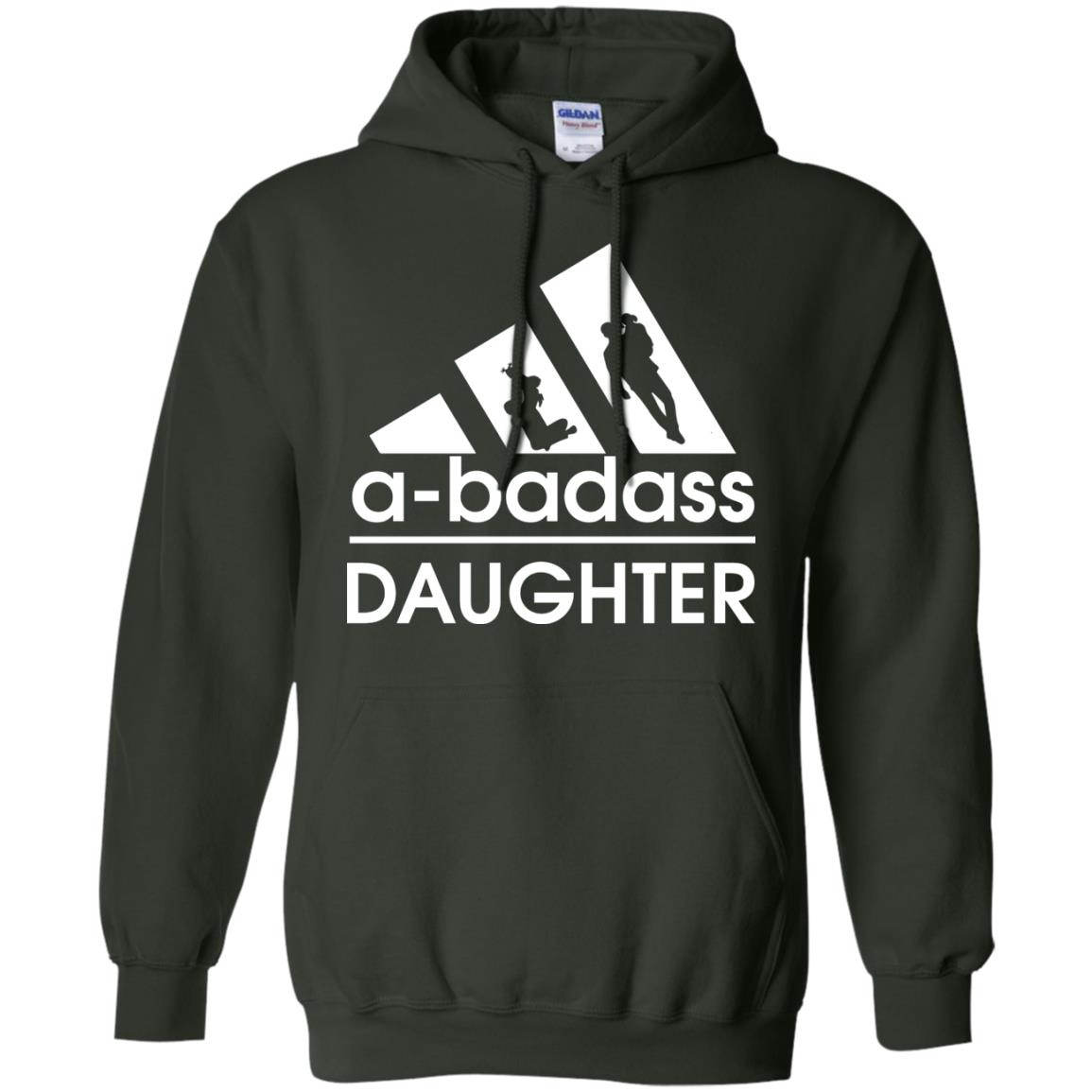 A Badass Daughter Shirt Forest Green