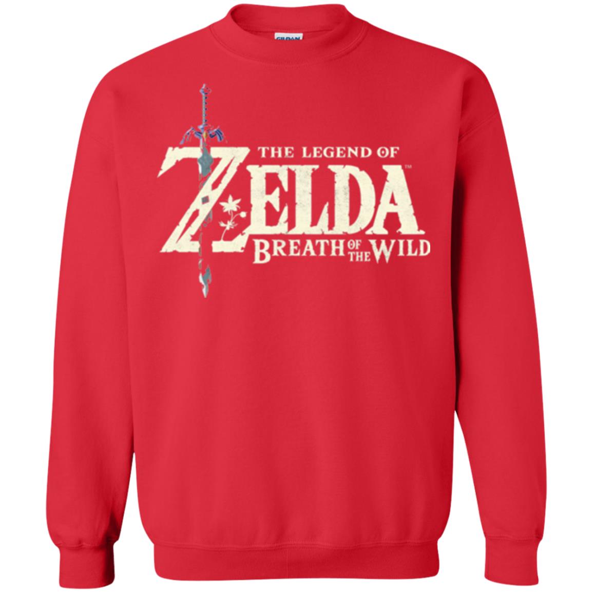 Game T-shirt Nintendo Zelda Breath Of The Wild Red
