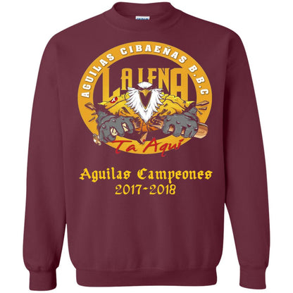 Baseball Lover T-shirt Aguilas Cibaenas Campeones 2017-2018 Maroon
