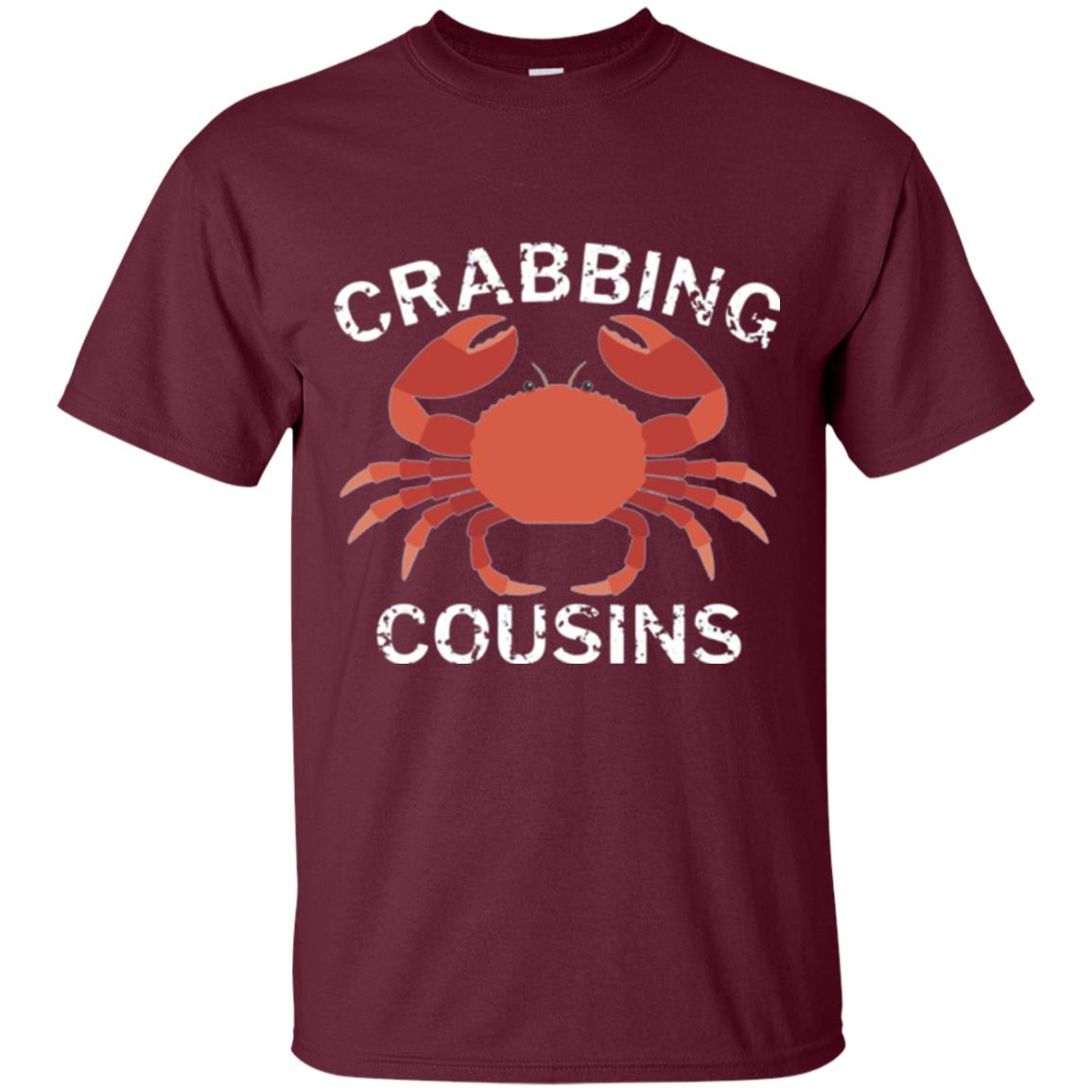 Fishing Lovers T-shirt Crabbing Cousins Maroon
