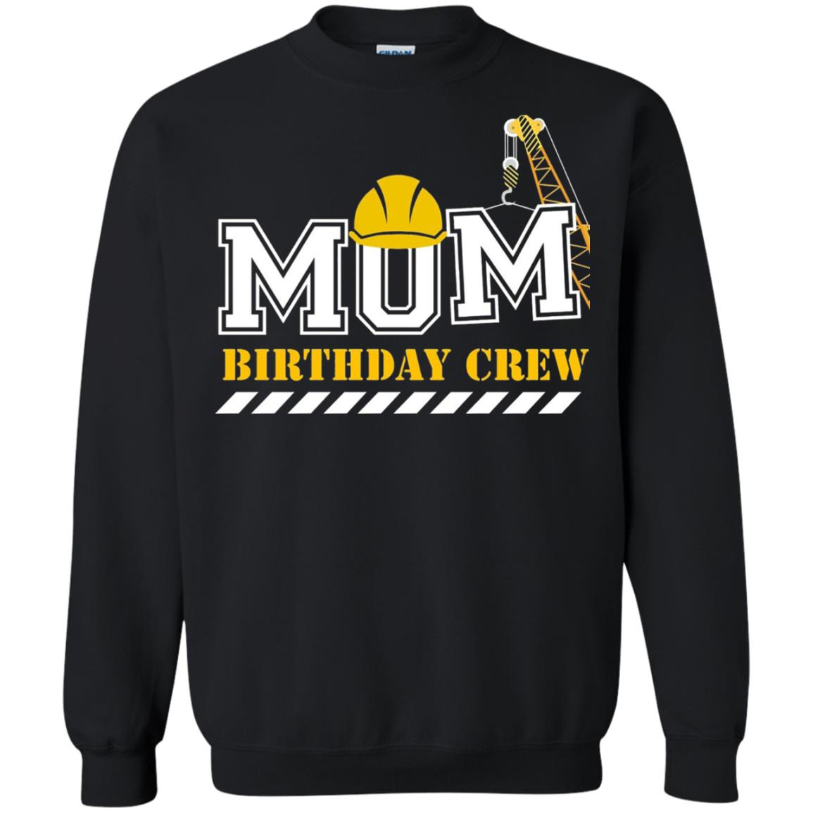 Mom Birthday Crew Mommy T-shirt Black