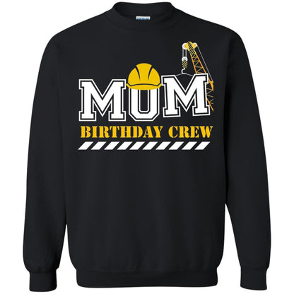 Mom Birthday Crew Mommy T-shirt Black