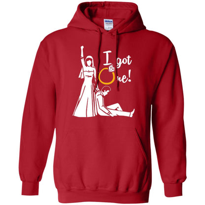 Just Married T-shirt I Got One - Funny Gift For Bride Red