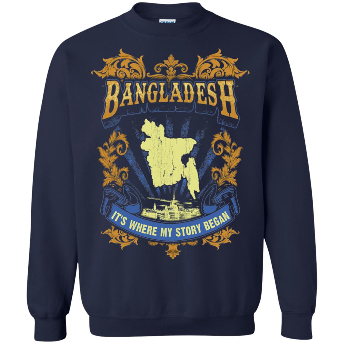 Bangladesh It_s Where My Story Began T-shirt Navy