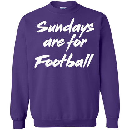 Football Lover T-shirt Sundays Are For Football Purple