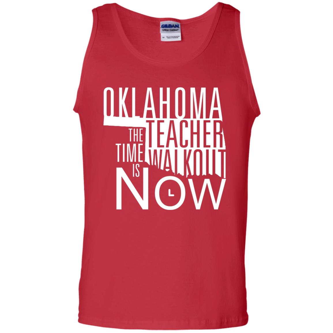 Oklahoma Teacher Waikout The Time Is Now Gun Control T-shirt Red