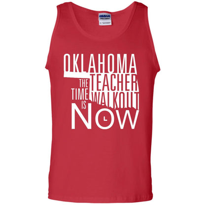 Oklahoma Teacher Waikout The Time Is Now Gun Control T-shirt Red
