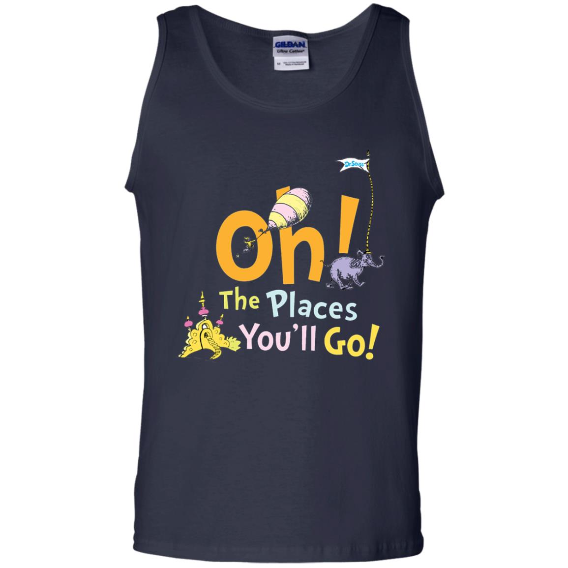 Read Across America Day T-shirt Dr. Seuss Oh The Places You_ll Go Navy