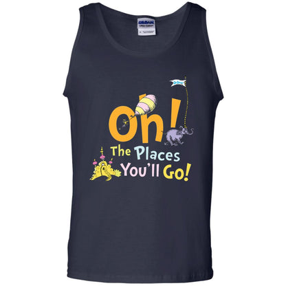 Read Across America Day T-shirt Dr. Seuss Oh The Places You_ll Go Navy