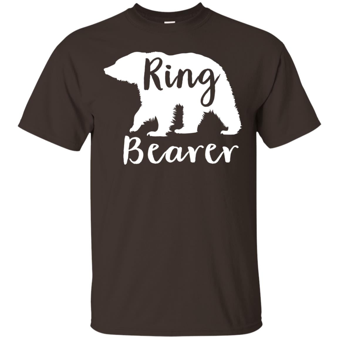 Ring Bearer Outfit Wedding T-shirt Dark Chocolate