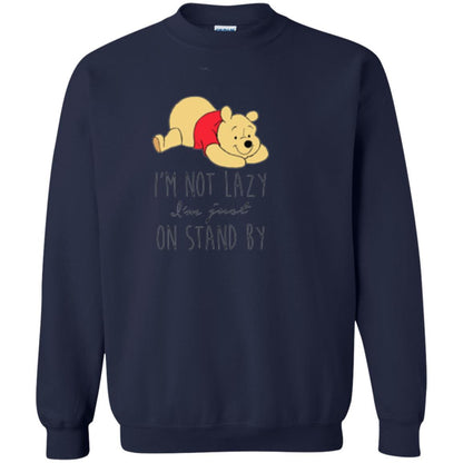 Cartoon T-shirt I'm Not Lazy I'm Just On Stand By Navy