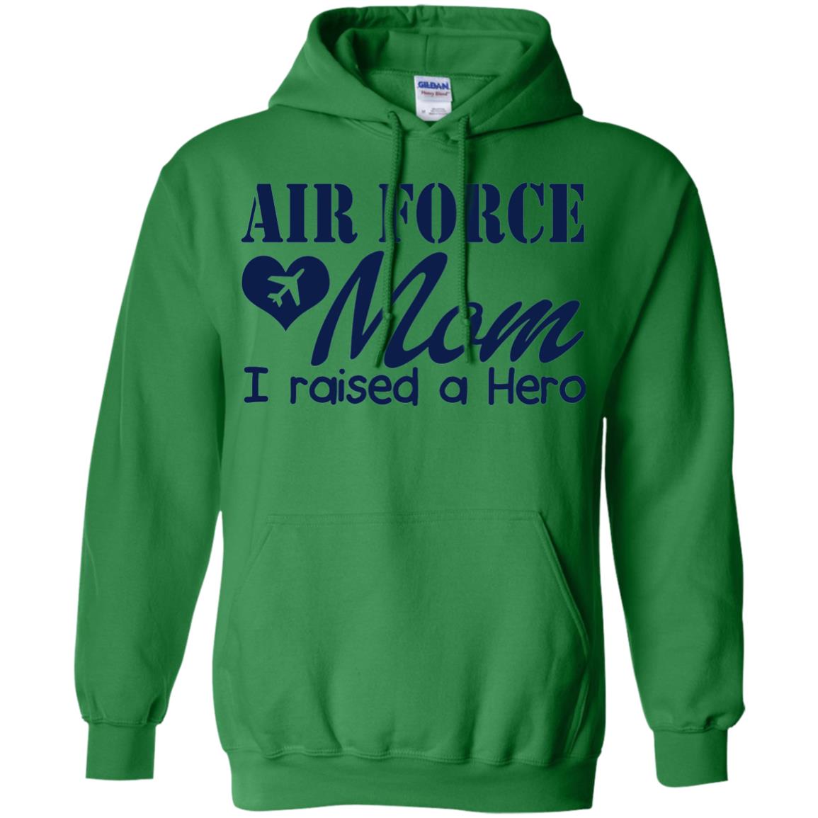 Air Force Mom T-shirt I Raise A Hero Irish Green